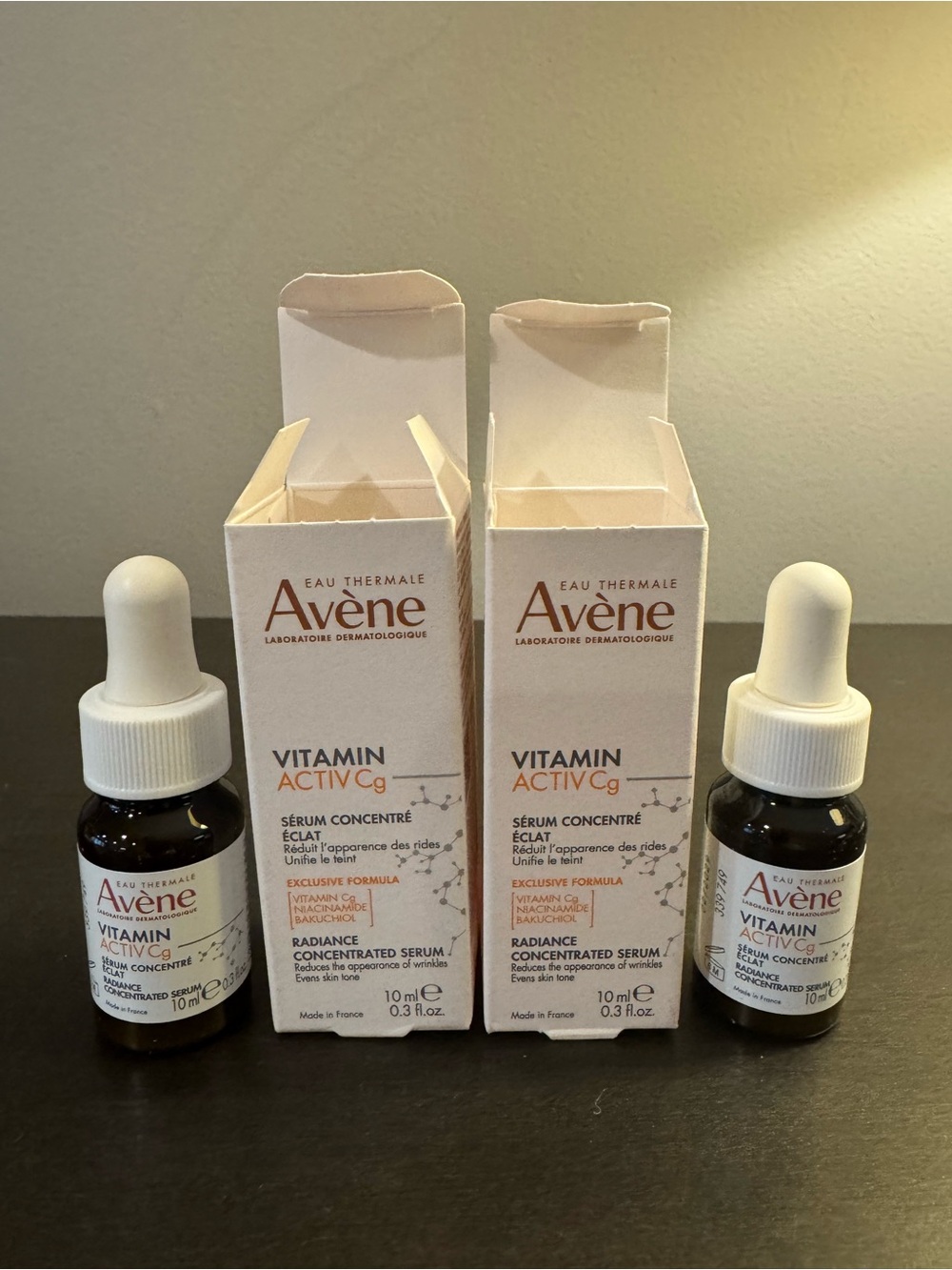 Avene Vitamin Active Cg Serum 10 ml .3 oz Travel Size NIB EXP 10/28 X2